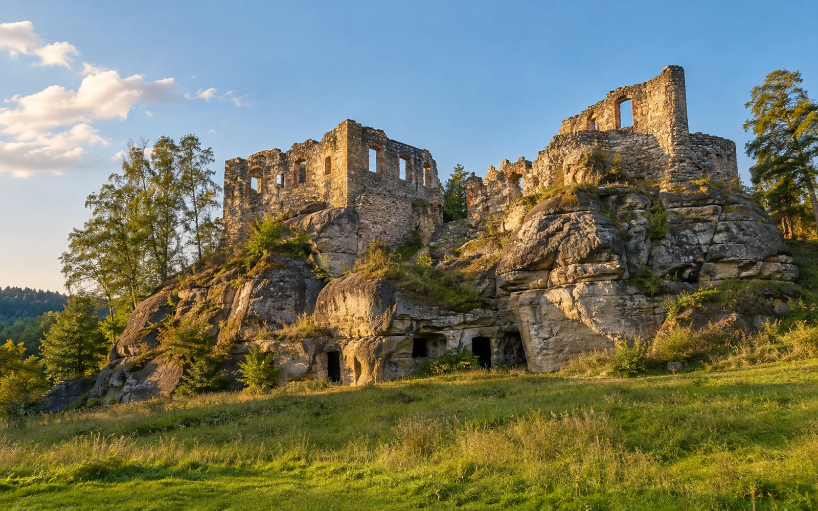 Motyw pejzażowy: zamki