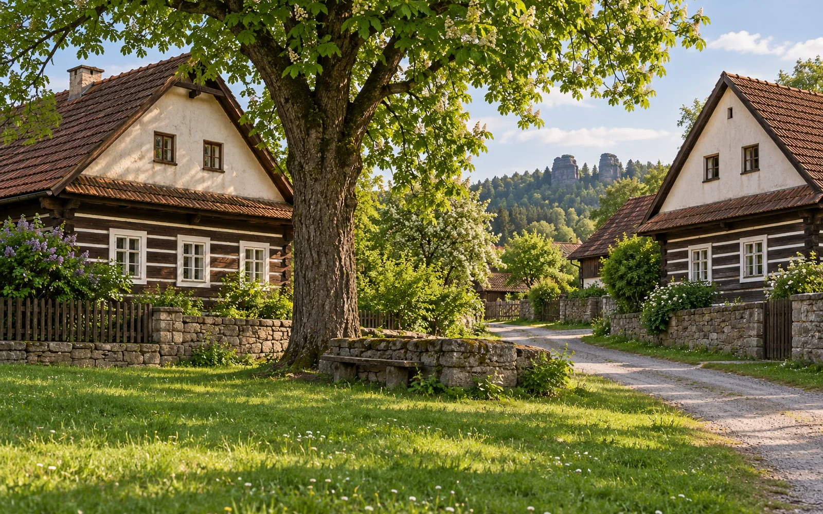 Landschaftsmotiv: Städte und Dörfer